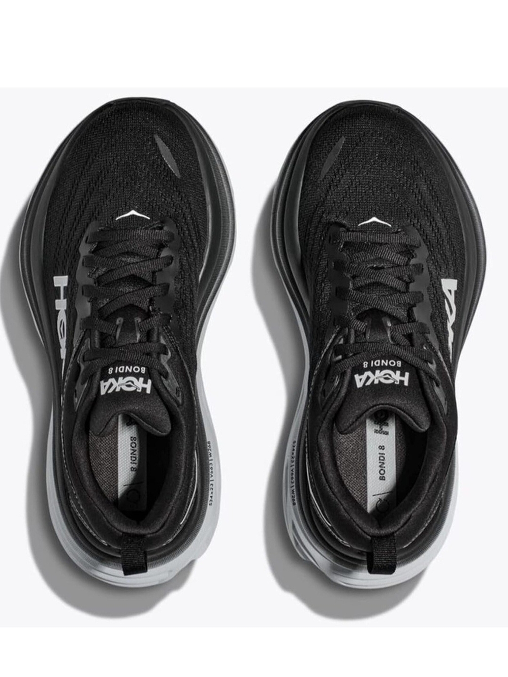 HOKA Bondi 8 Womens Running Shoes in Black